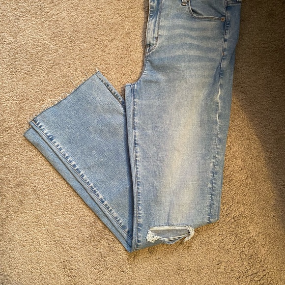 American Eagle Outfitters Women's Skinny Jeans - Light Blue and Dark Gray - Picture 2 of 4